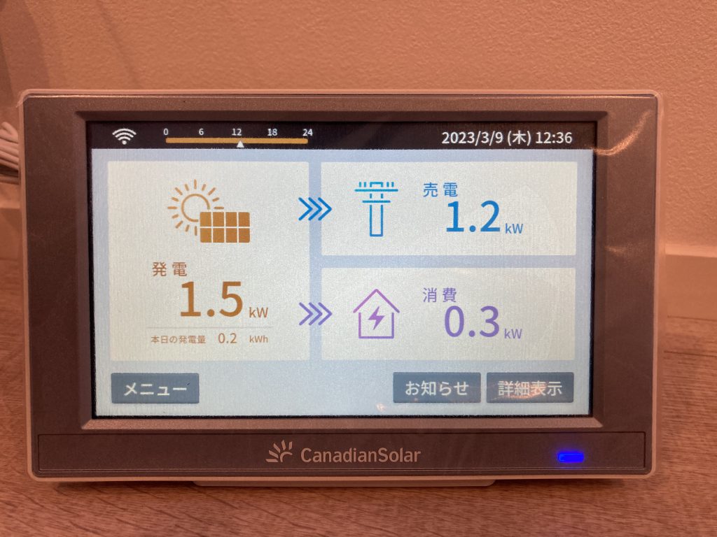 太陽光発電　　7インチモニタ　熊本　グッドハート